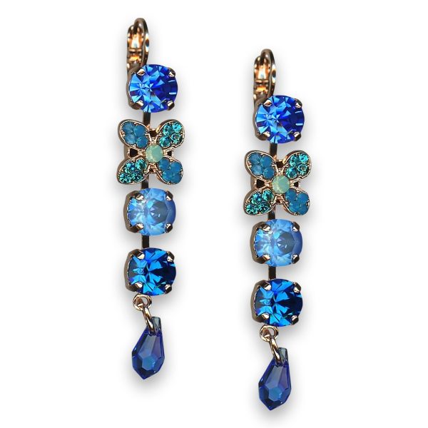 Earrings by Mariana Woman Stunning Sapphire Swarovski Crystals