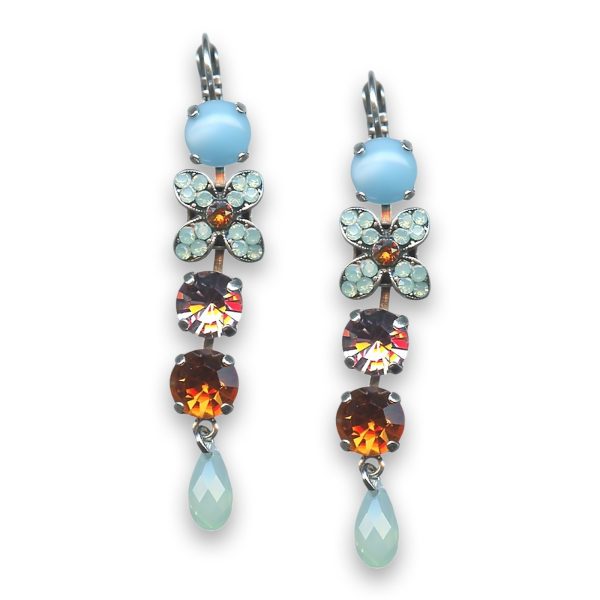 Earrings by Mariana Woman Charming Opal and Topaz Swarovski Crystals
