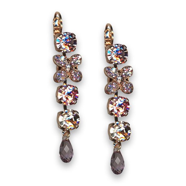Earrings by Mariana Woman Exquisite Rose Swarovski Crystals