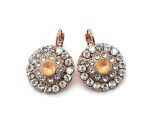 Earrings by Mariana Woman Sassy Sunset and Clear Swarovski Crystals