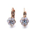 Earrings by Mariana Woman Dainty Floral Rose Opal Swarovski Crystals - Image 2