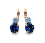 Earrings by Mariana Woman Elegant Capri Blue and Opal Swarovski Crystals