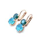 Earrings by Mariana Woman Charming Aqua and Green Swarovski Crystals - Image 2