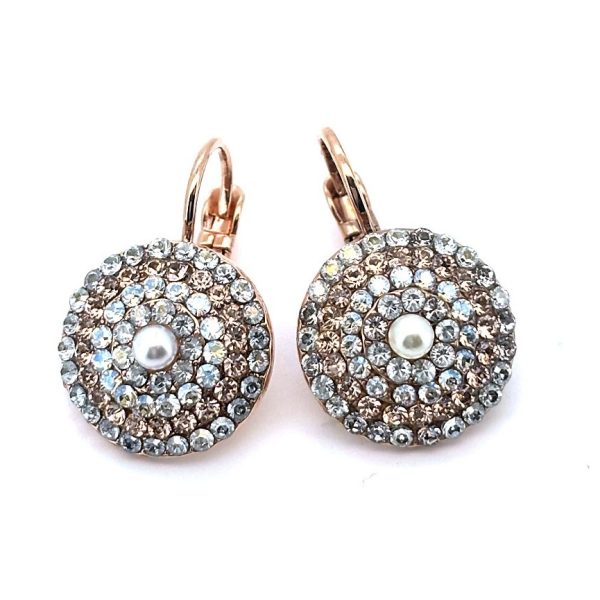 Earrings by Mariana Woman Timeless Moonlight and Pearl Swarovski Crystals-RG