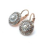 Earrings by Mariana Woman Timeless Moonlight and Pearl Swarovski Crystals-RG - Image 2