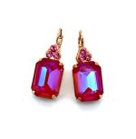 Earrings by Mariana Woman Sassy Rose and Blush Swarovski Crystals