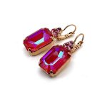 Earrings by Mariana Woman Sassy Rose and Blush Swarovski Crystals - Image 2