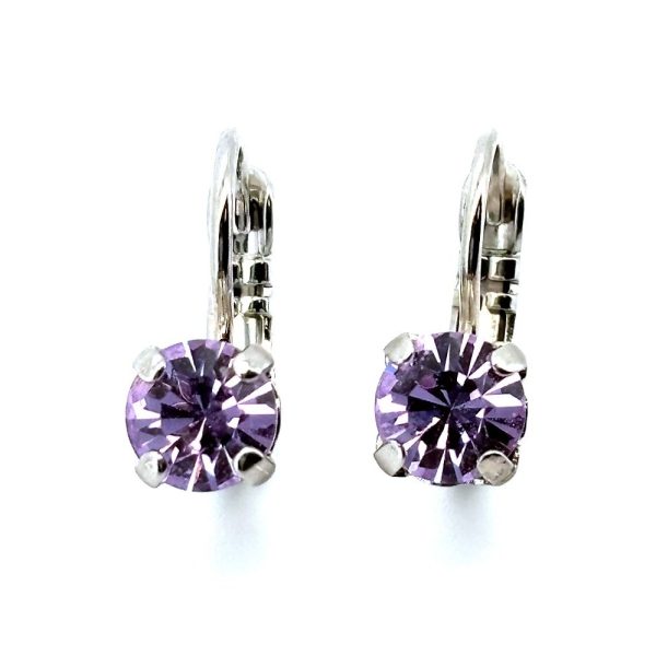 Earrings by Mariana Woman Opulent Violet Swarovski Crystals