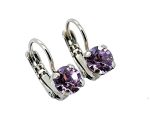 Earrings by Mariana Woman Opulent Violet Swarovski Crystals - Image 3