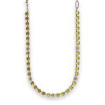 Necklace by Mariana Woman Dainty Floral Yellow and Moonlight Swarovski Crystals - Image 2
