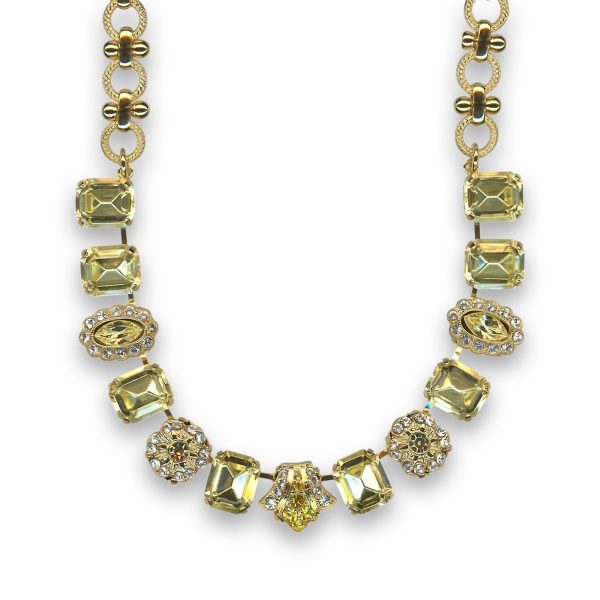 Necklace by Mariana Woman Elegant Jonquil and Moonlight Swarovski Crystals