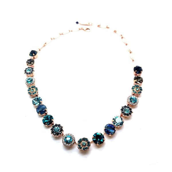 Necklace by Mariana Woman Gorgeous Montana and Teal Swarovski Crystals