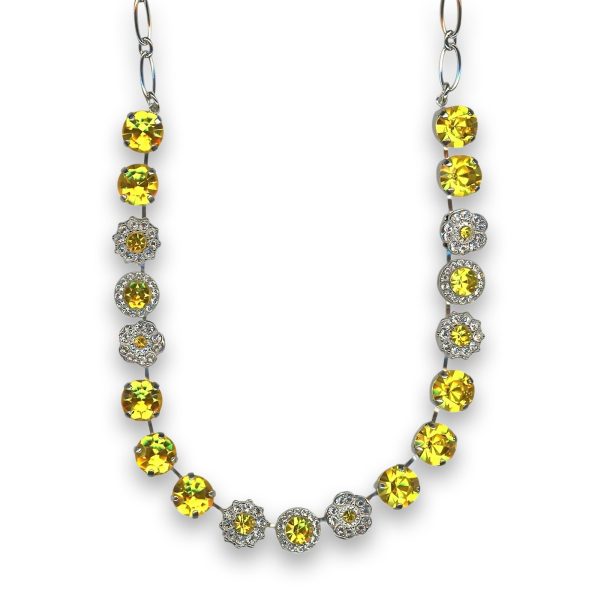 Necklace by Mariana Woman Gorgeous Yellow and Clear Swarovski Crystals