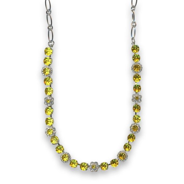 Necklace by Mariana Woman Adorable Yellow and Moonlight Swarovski Crystals