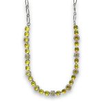 Necklace by Mariana Woman Adorable Yellow and Moonlight Swarovski Crystals - Image 3