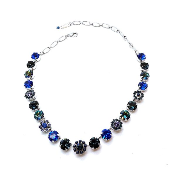 Necklace by Mariana Woman Elegant Sapphire and Montana Swarovski Crystals