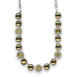 Necklace by Mariana Woman Sophisticated Yellow and Clear Swarovski Crystals - Image 3