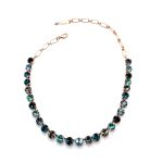 Necklace by Mariana Woman Glamorous Montana and Aqua Swarovski Crystals