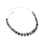 Necklace by Mariana Woman Glamorous Montana and Aqua Swarovski Crystals - Image 3
