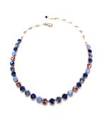 Necklace by Mariana Woman Elegant Capri Blue and Opal Swarovski Crystals