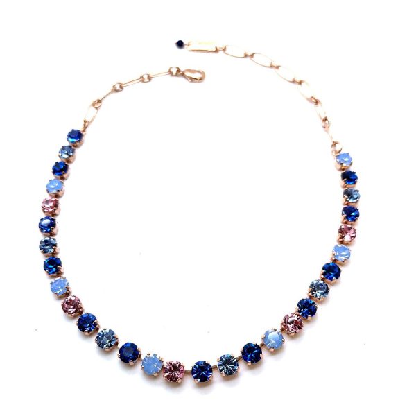 Necklace by Mariana Woman Elegant Capri Blue and Opal Swarovski Crystals