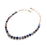 Necklace by Mariana Woman Elegant Capri Blue and Opal Swarovski Crystals - Image 2
