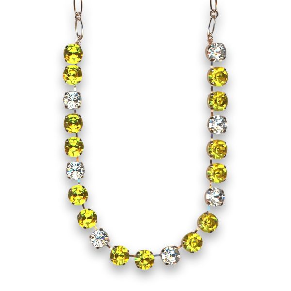 Necklace by Mariana Woman Beautiful Yellow and Clear Swarovski Crystals