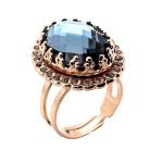 Ring by Mariana Woman Elegant Montana and Clear Swarovski Crystals