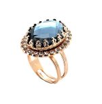 Ring by Mariana Woman Elegant Montana and Clear Swarovski Crystals - Image 2