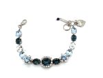 Bracelet by Mariana Woman Elegant Montana and Clear Swarovski Crystals