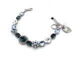 Bracelet by Mariana Woman Elegant Montana and Clear Swarovski Crystals - Image 2