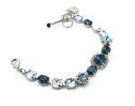 Bracelet by Mariana Woman Elegant Montana and Clear Swarovski Crystals - Image 3