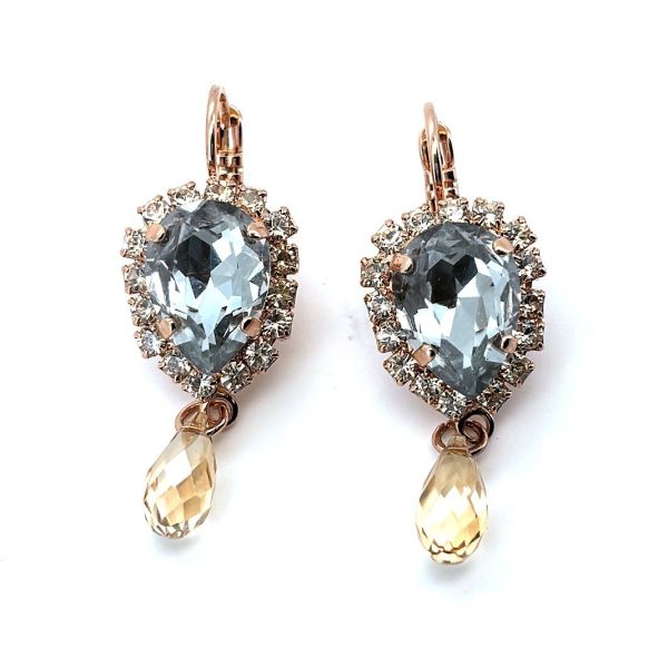 Earrings by Mariana Woman Exquisite Azure and Silk Swarovski Crystals