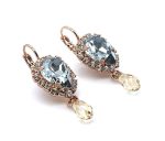 Earrings by Mariana Woman Exquisite Azure and Silk Swarovski Crystals - Image 3