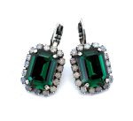 Earrings by Mariana Woman Glamorous Emerald and Opal Swarovski Crystals