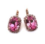Earrings By Mariana Woman Beautiful Rose Swarovski Crystals