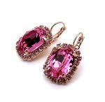 Earrings By Mariana Woman Beautiful Rose Swarovski Crystals - Image 2