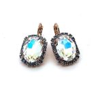 Earrings by Mariana Woman Shimmering Moonlight and Sapphire Swarovski Crystals