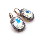 Earrings by Mariana Woman Shimmering Moonlight and Sapphire Swarovski Crystals - Image 3