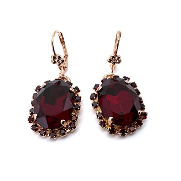 Earrings by Mariana Woman Luxurious Siam Swarovski Crystals