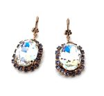 Earrings by Mariana Woman Glamorous Moonlight and Violet Swarovski Crystals