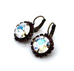 Earrings by Mariana Woman Stunning Moonlight and Ruby Swarovski Crystals - Image 2