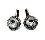 Earrings by Mariana Woman Alluring Black Diamond Swarovski Crystals