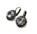 Earrings by Mariana Woman Alluring Black Diamond Swarovski Crystals - Image 2