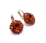 Earrings by Mariana Woman Sassy Hyacinth and Topaz Swarovski Crystals - Image 3