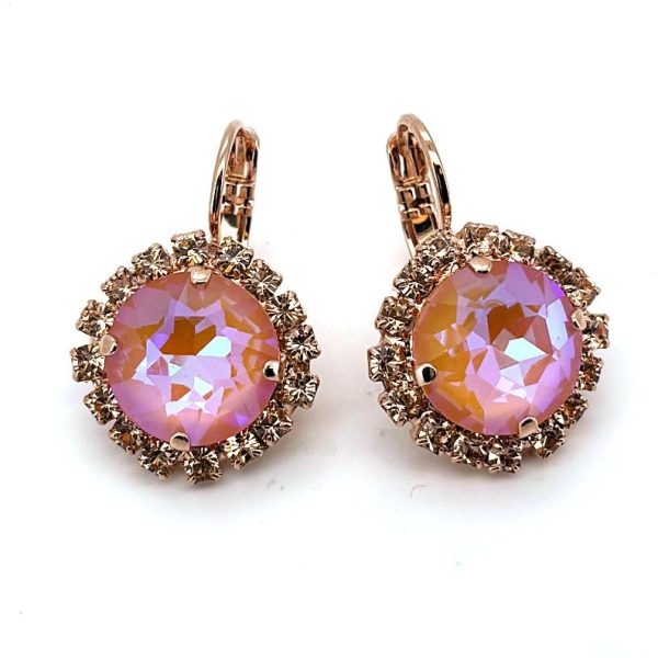 Earrings by Mariana Woman Sassy Peach Swarovski Crystals