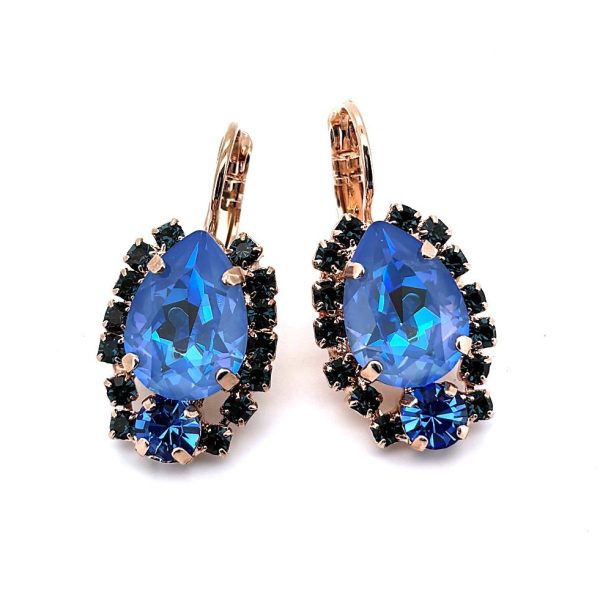 Earrings by Mariana Woman Glamorous Ocean and Montana Swarovski Crystals