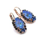 Earrings by Mariana Woman Glamorous Ocean and Montana Swarovski Crystals - Image 3