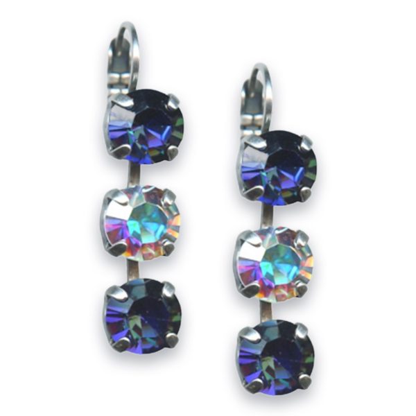 Earrings by Mariana Woman Fab Heliotrope and AB Swarovski Crystals