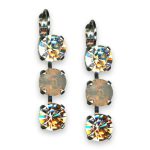 Earrings by Mariana Woman Exquisite Golden and Opal Swarovski Crystals - Image 3